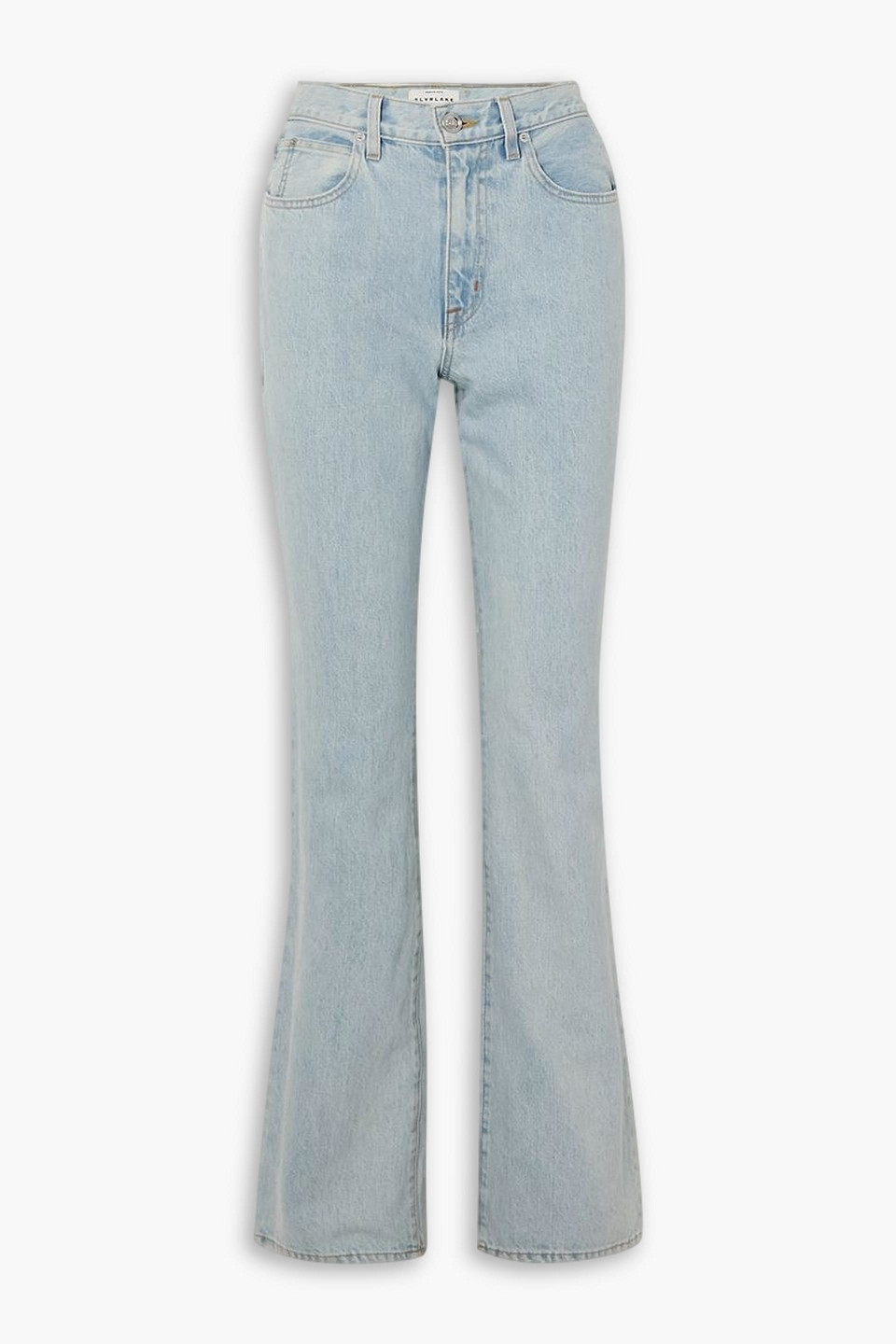 Slvrlake Chicago High-rise Flared Jeans In Light Denim