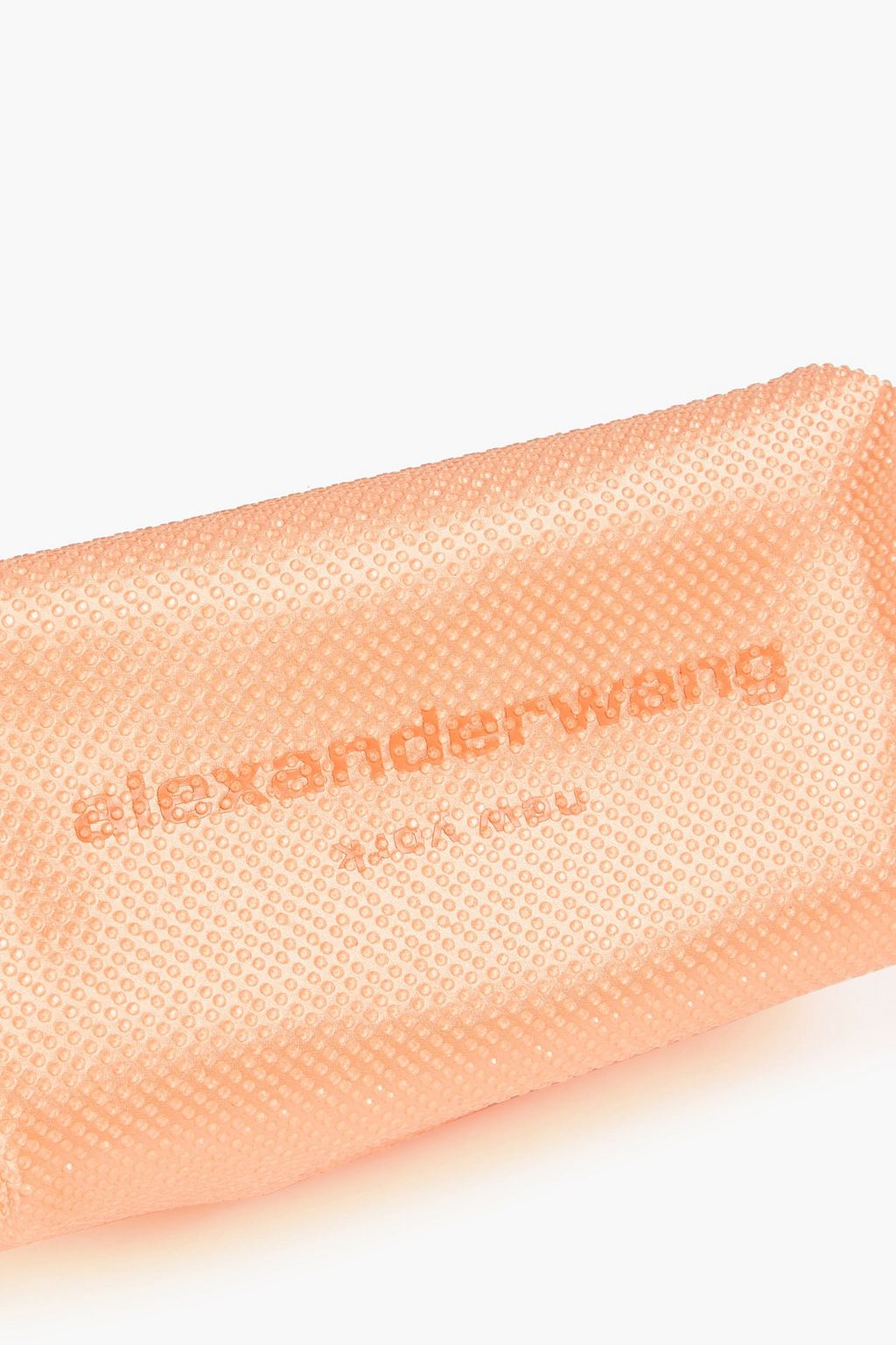 ALEXANDER WANG Scrunchie crystal-embellished satin tote
