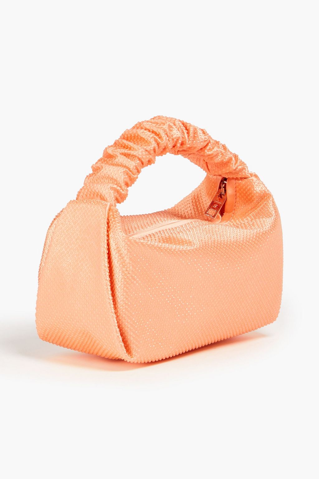 ALEXANDER WANG Scrunchie crystal-embellished satin tote