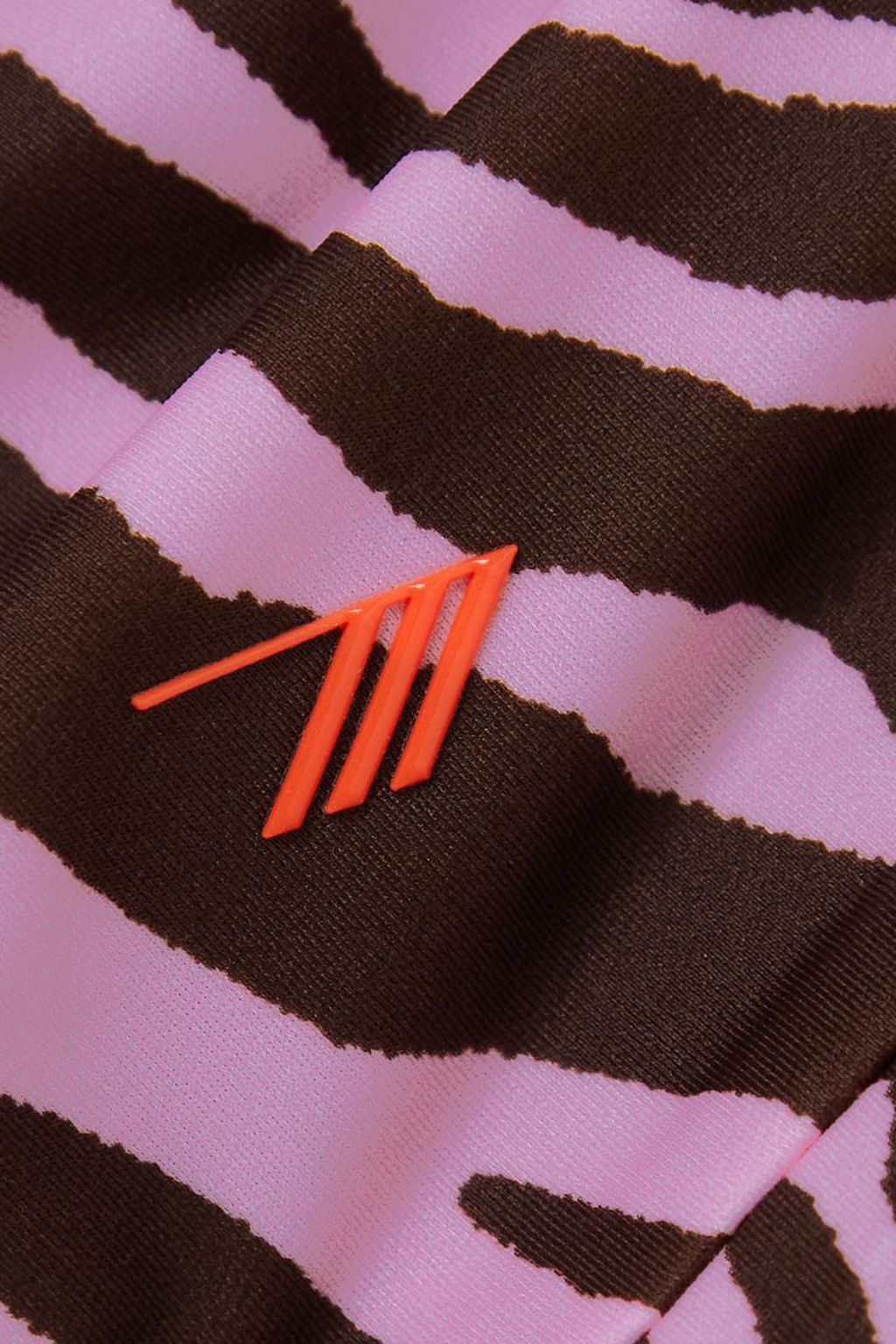 THE ATTICO Zebra-print stretch mini skirt