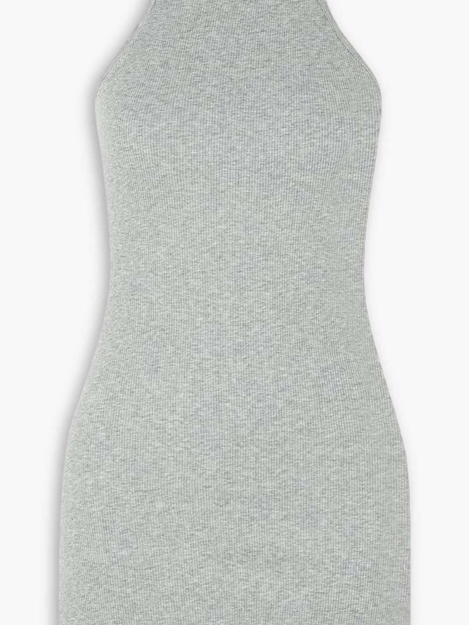rylee ribbed pima cotton-jersey mini dress