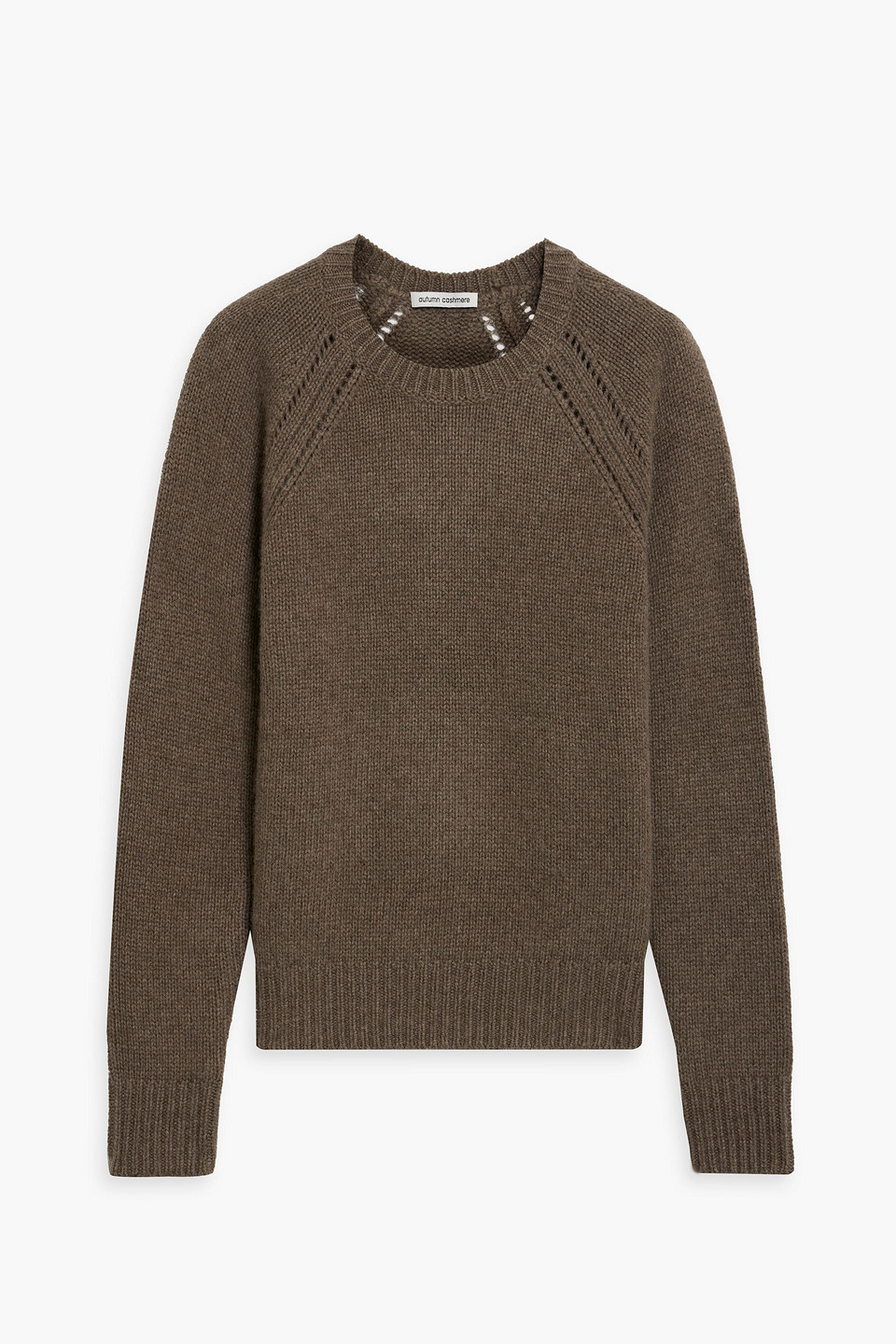 Autumn Cashmere Knitted Sweater In Taupe
