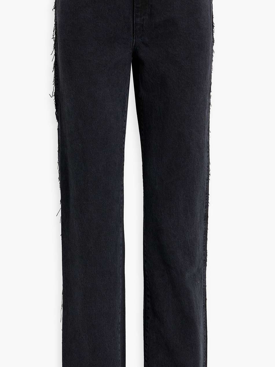 sophie distressed mid-rise straight-leg jeans