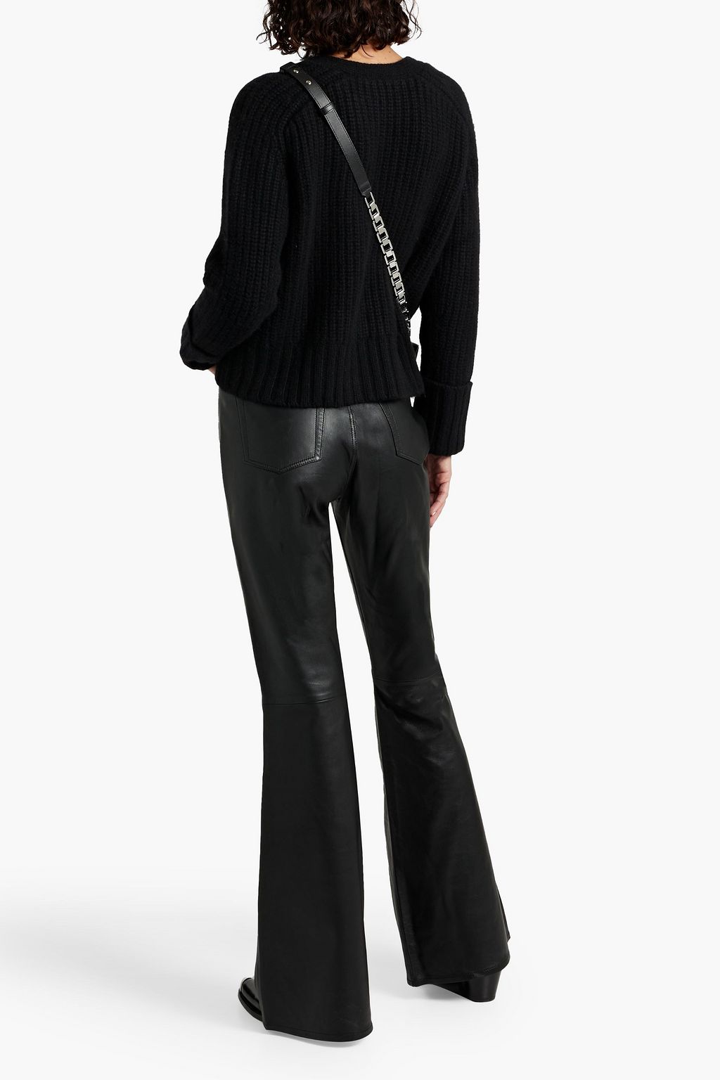 SLVRLAKE Indiana leather flared pants