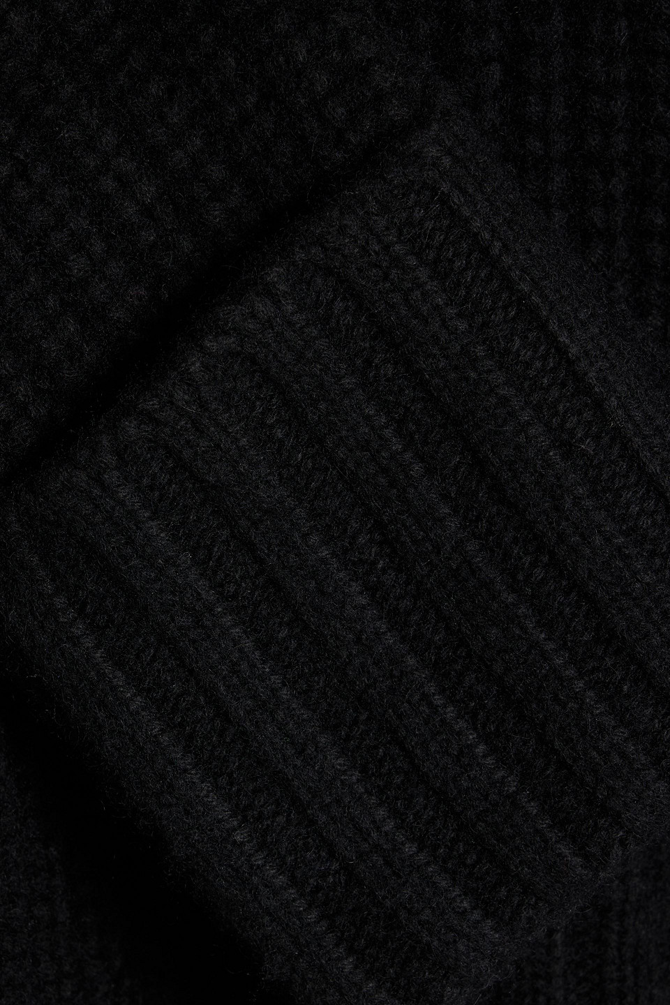Autumn Cashmere Ribbed-knit Sweater In Black