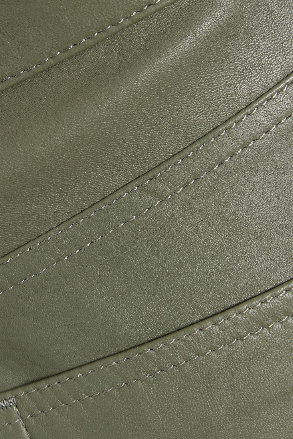 SLVRLAKE London leather straight-leg pants