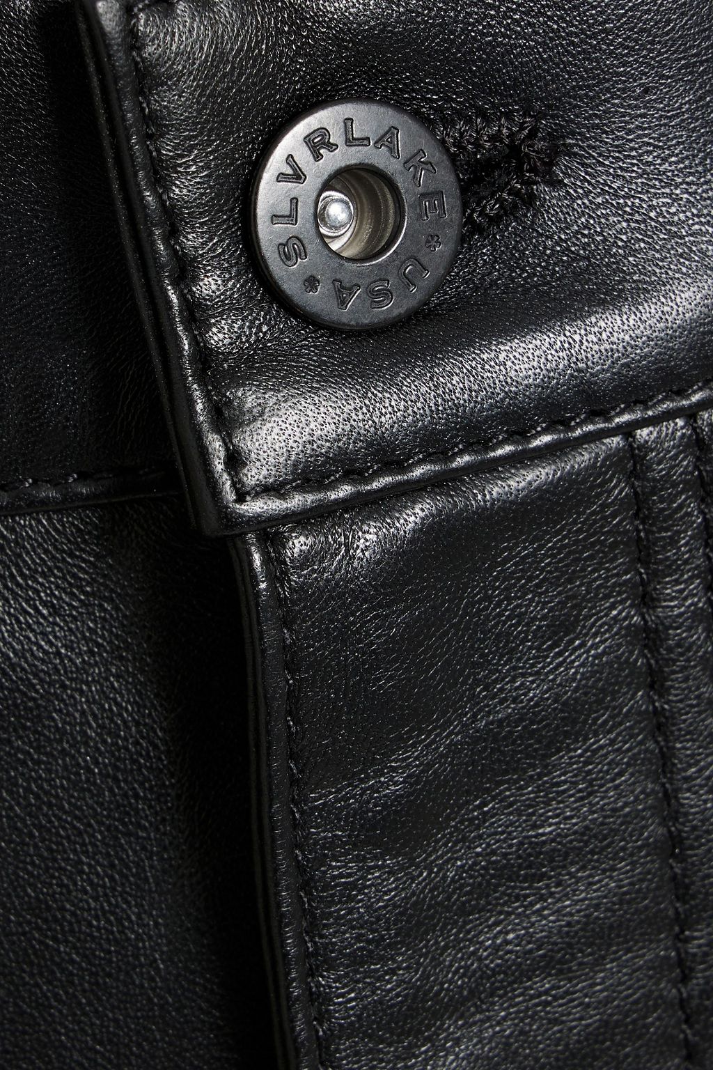 SLVRLAKE Savior leather mini skirt