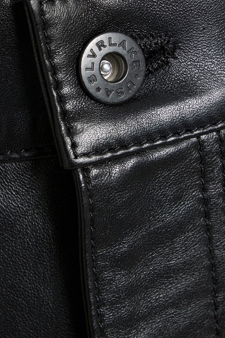 SLVRLAKE SAVIOR LEATHER MINI SKIRT 