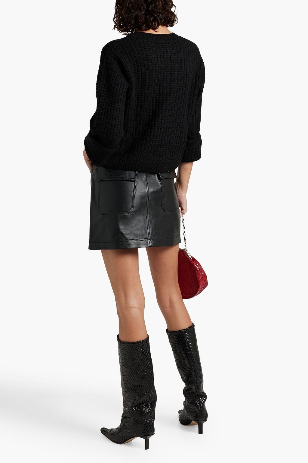 SLVRLAKE Savior leather mini skirt