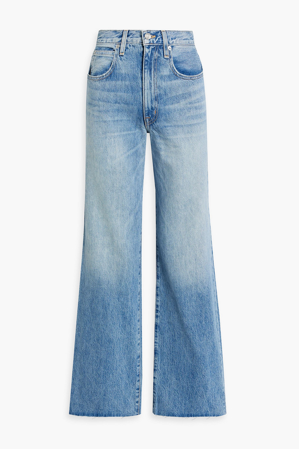 Slvrlake Grace High-rise Wide-leg Jeans In Light Denim