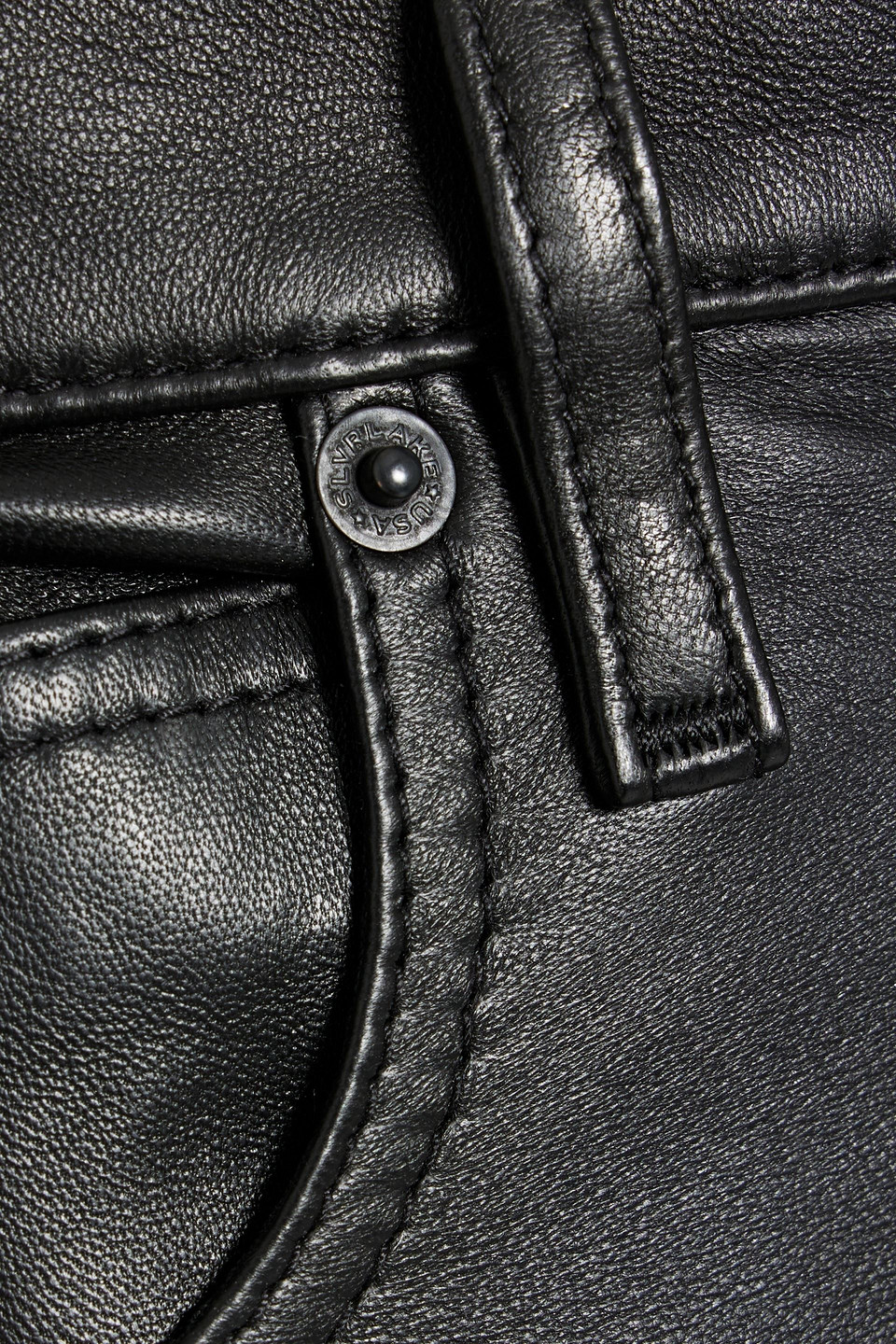 SLVRLAKE LONDON LEATHER STRAIGHT-LEG PANTS