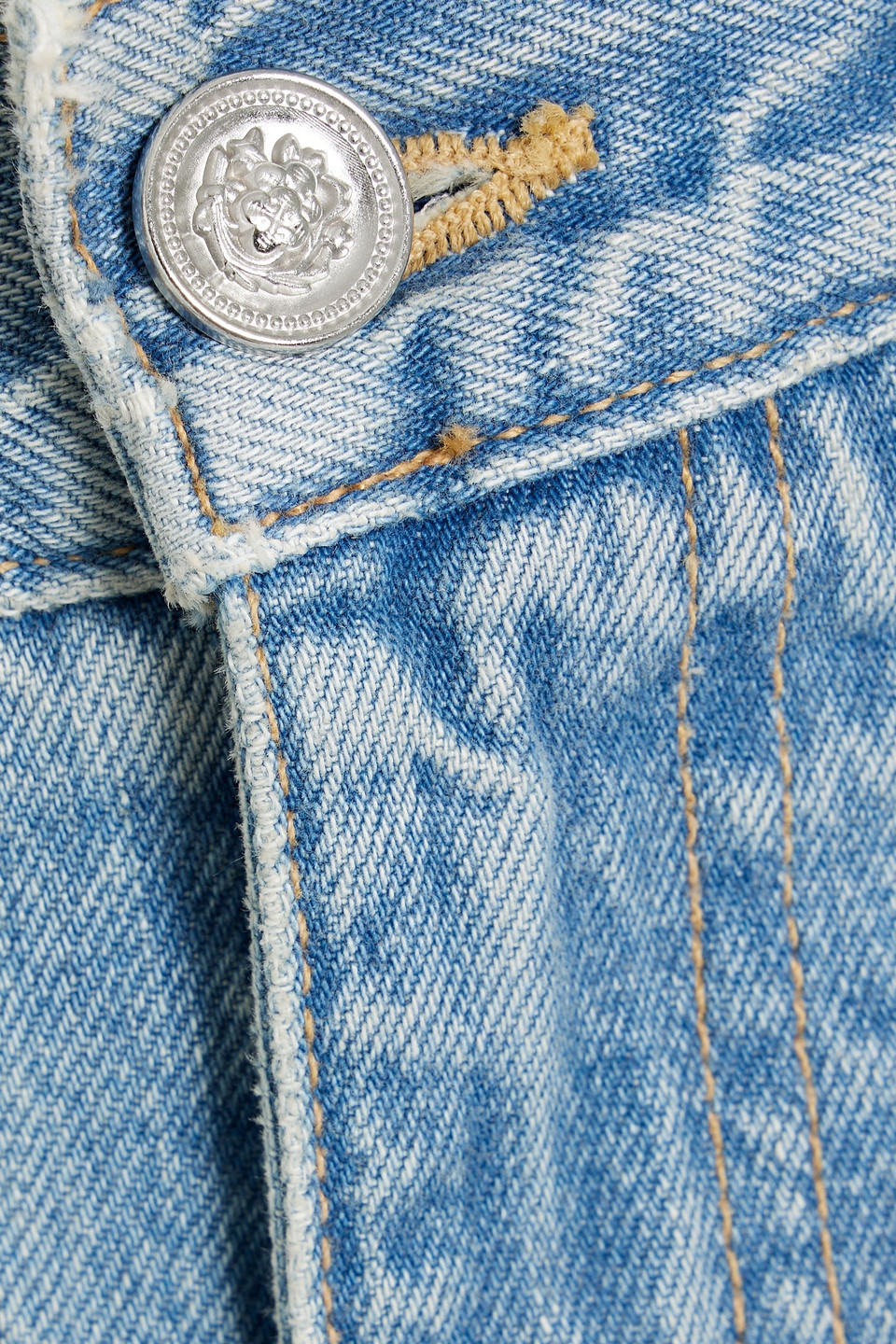 Shop Slvrlake Brooklyn High-rise Straight-leg Jeans In Light Denim