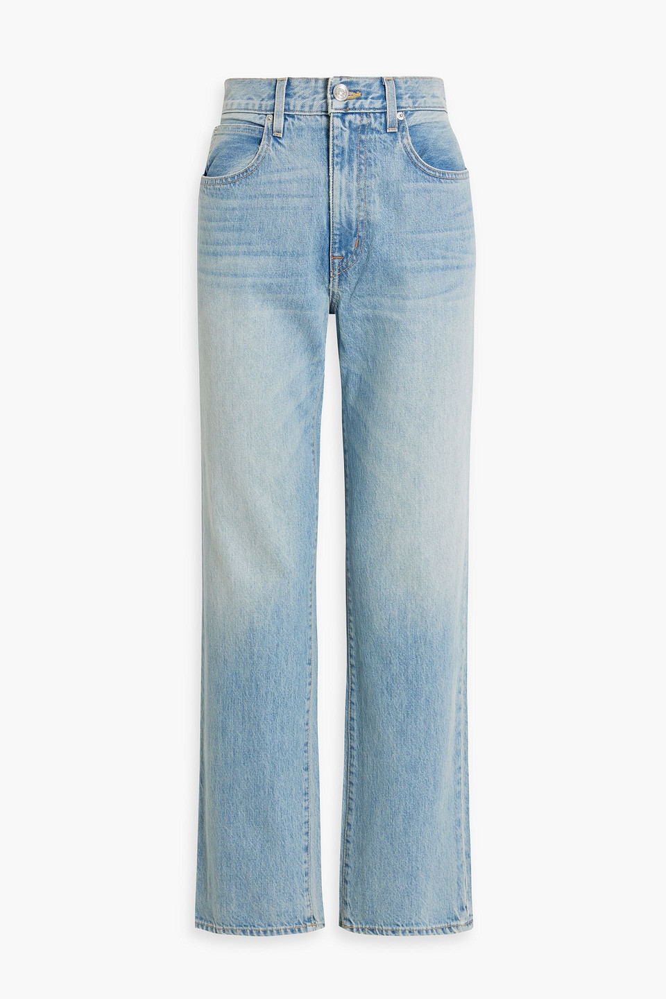 Slvrlake Brooklyn High-rise Straight-leg Jeans In Light Denim