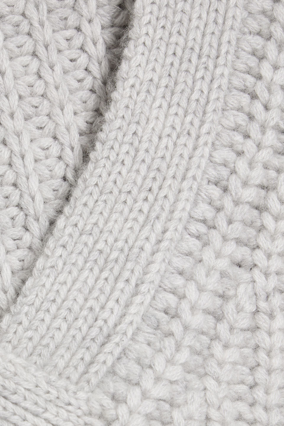 Autumn Cashmere Ribbed-knit Sweater In Light Gray