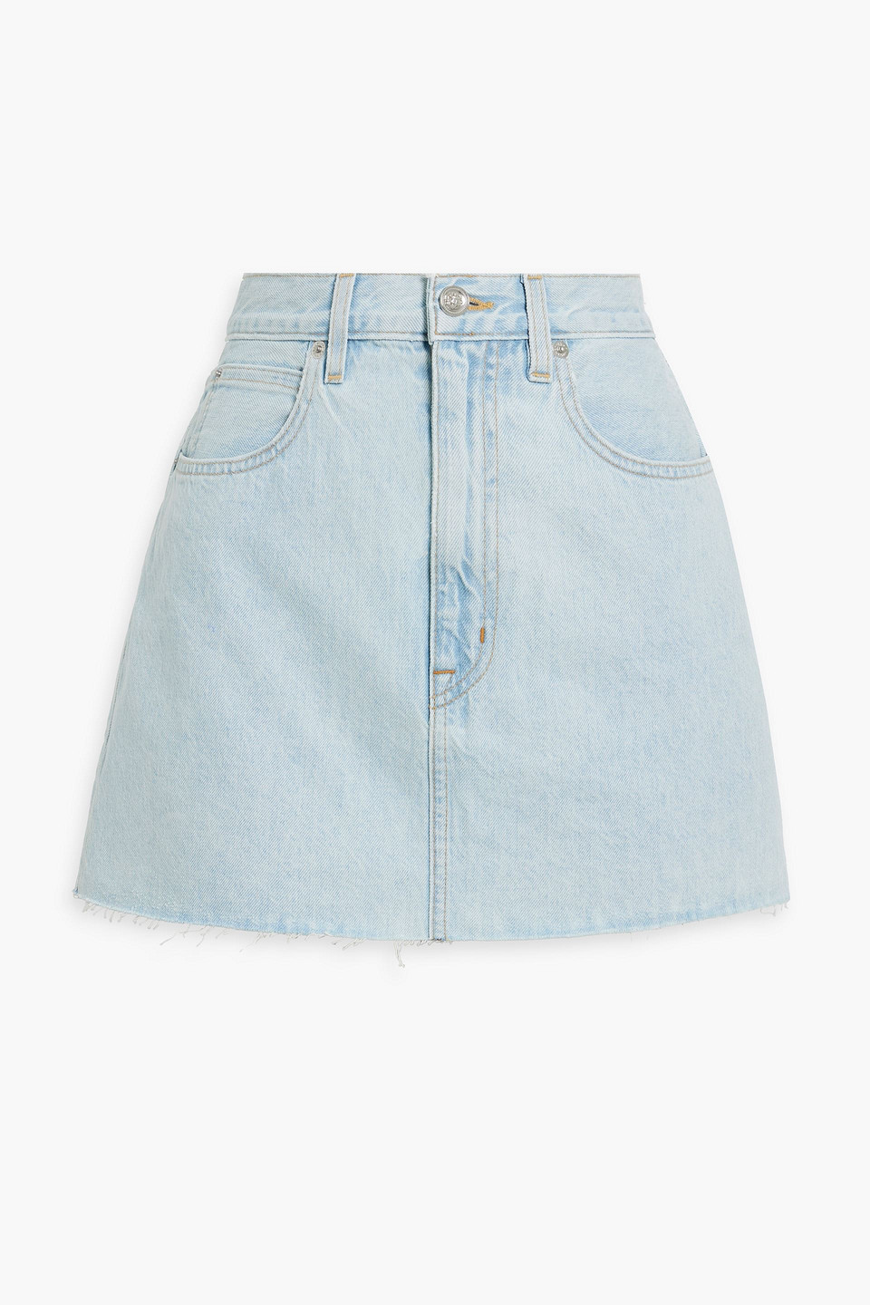 Slvrlake Flame Denim Mini Skirt In Light Denim
