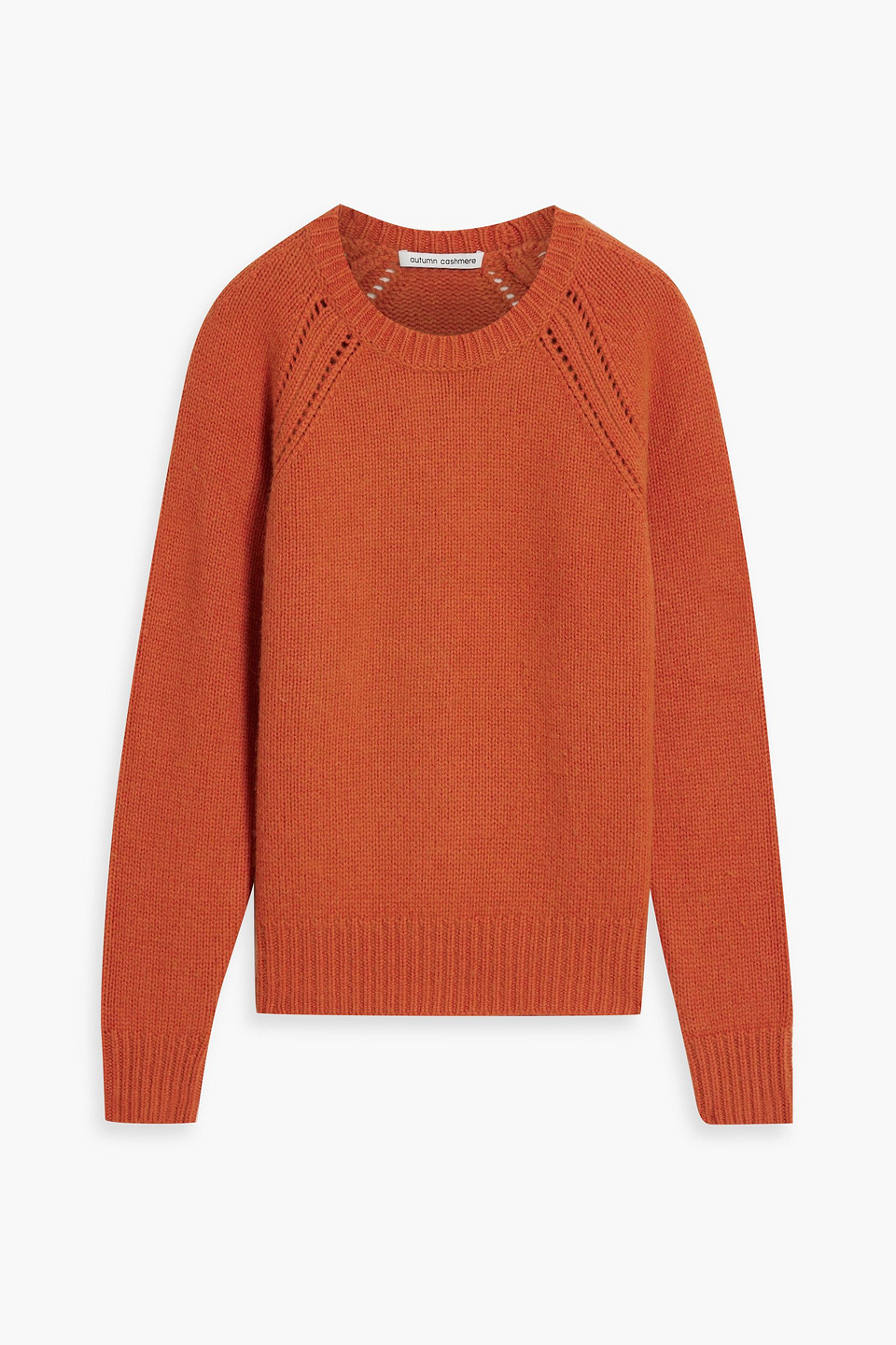 Autumn Cashmere Knitted Sweater In Orange