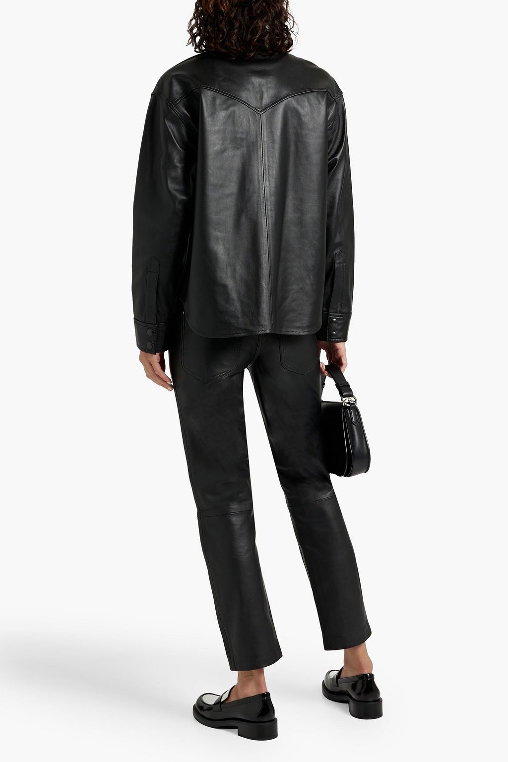 SLVRLAKE Cassidy leather shirt