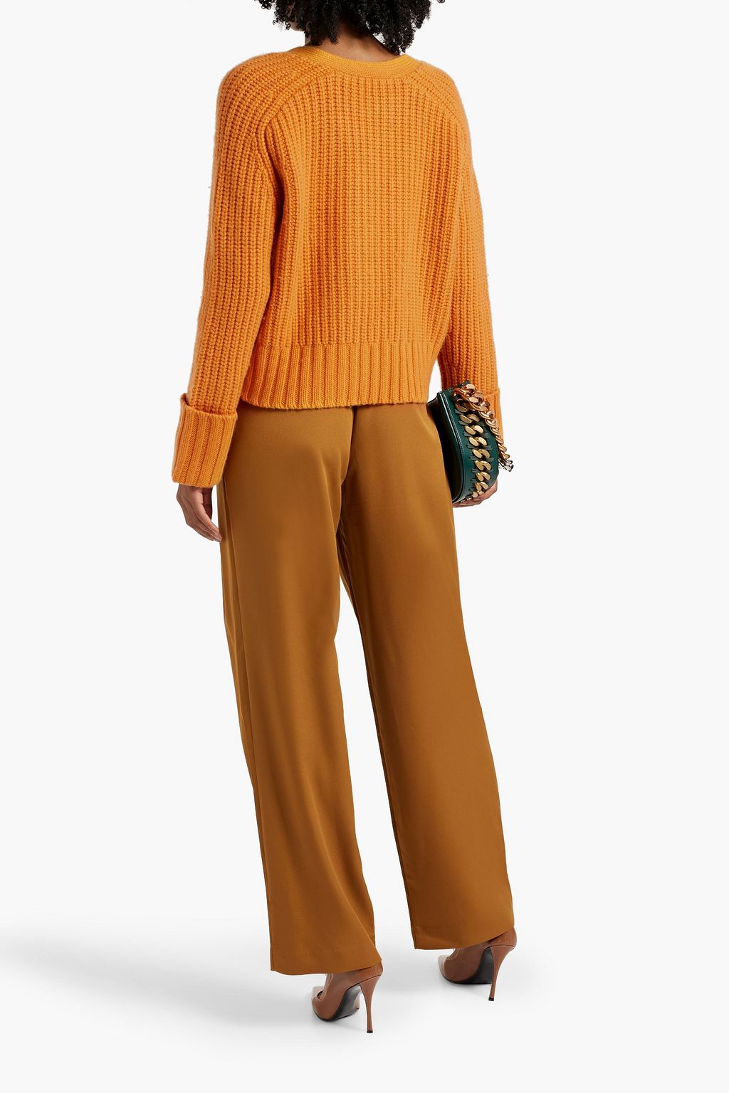 AUTUMN CASHMERE Ribbed-knit sweater