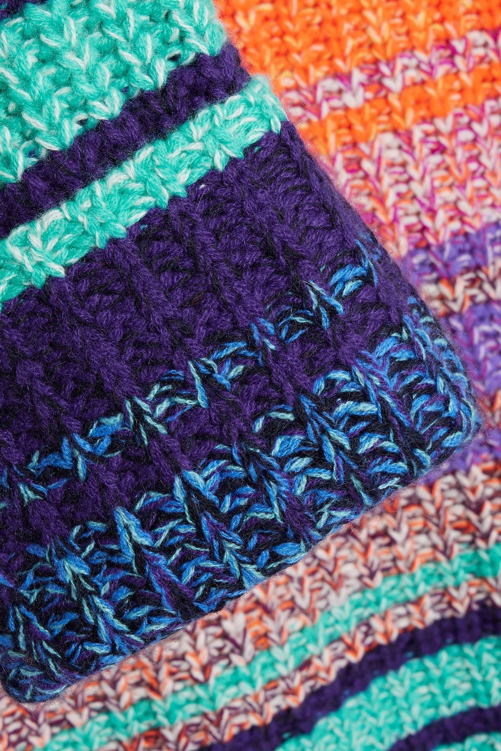 AUTUMN CASHMERE Striped cashmere turtleneck sweater