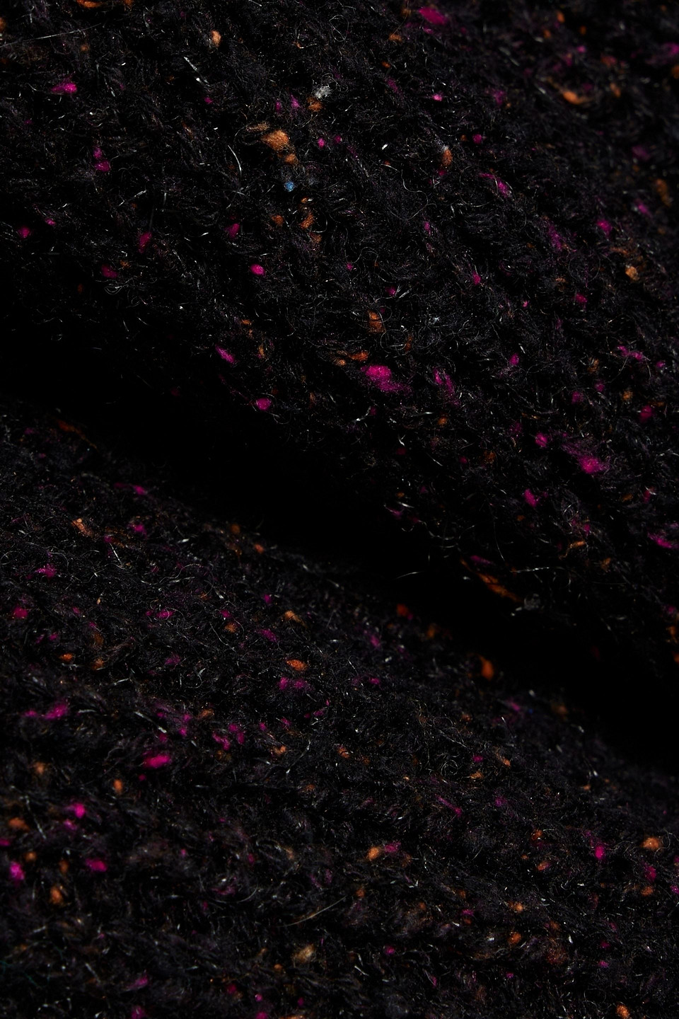 Cotton By Autumn Cashmere Donegal Knitted Vest In Magenta