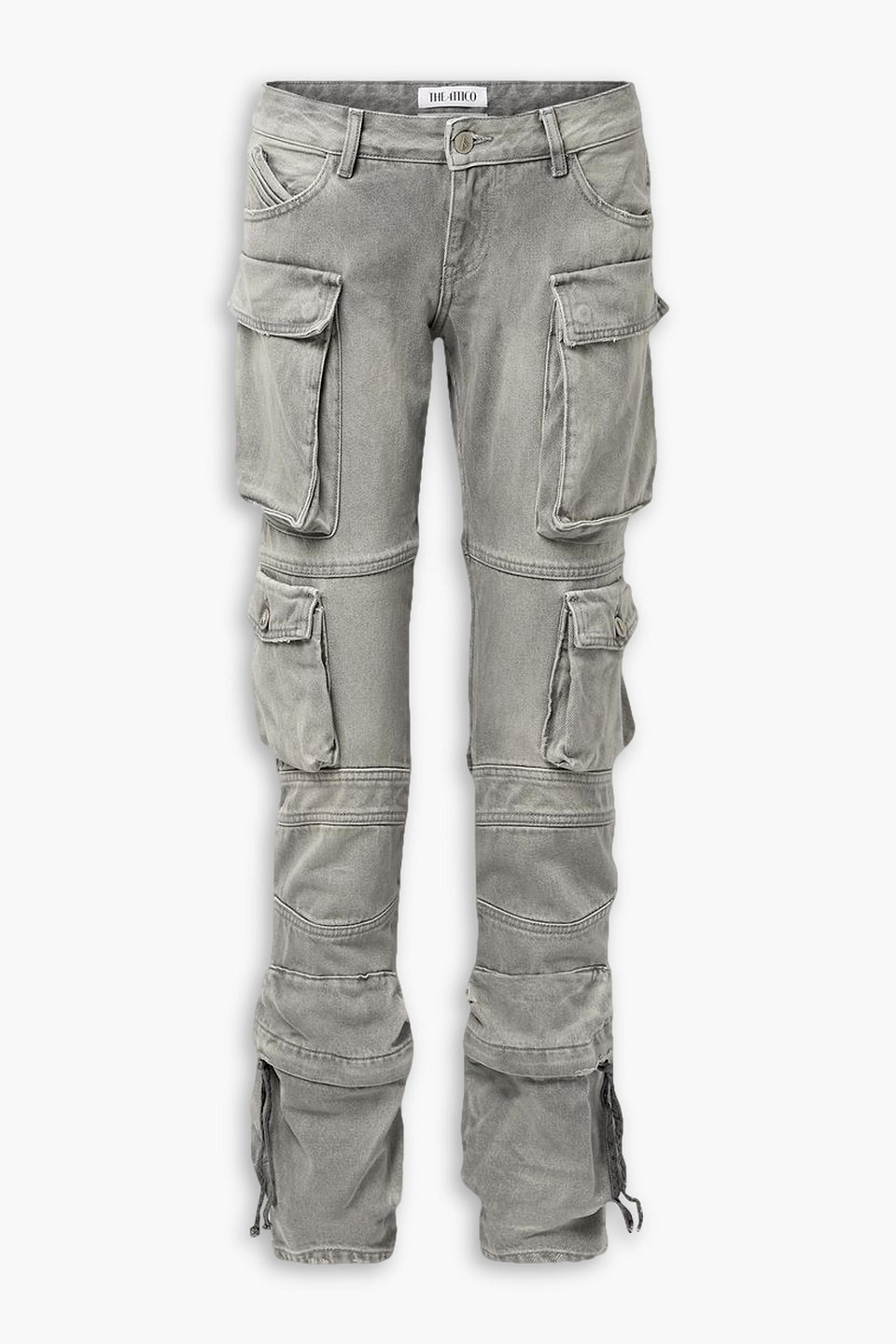 Attico Ladies Grey Essie Long Pants In Gray