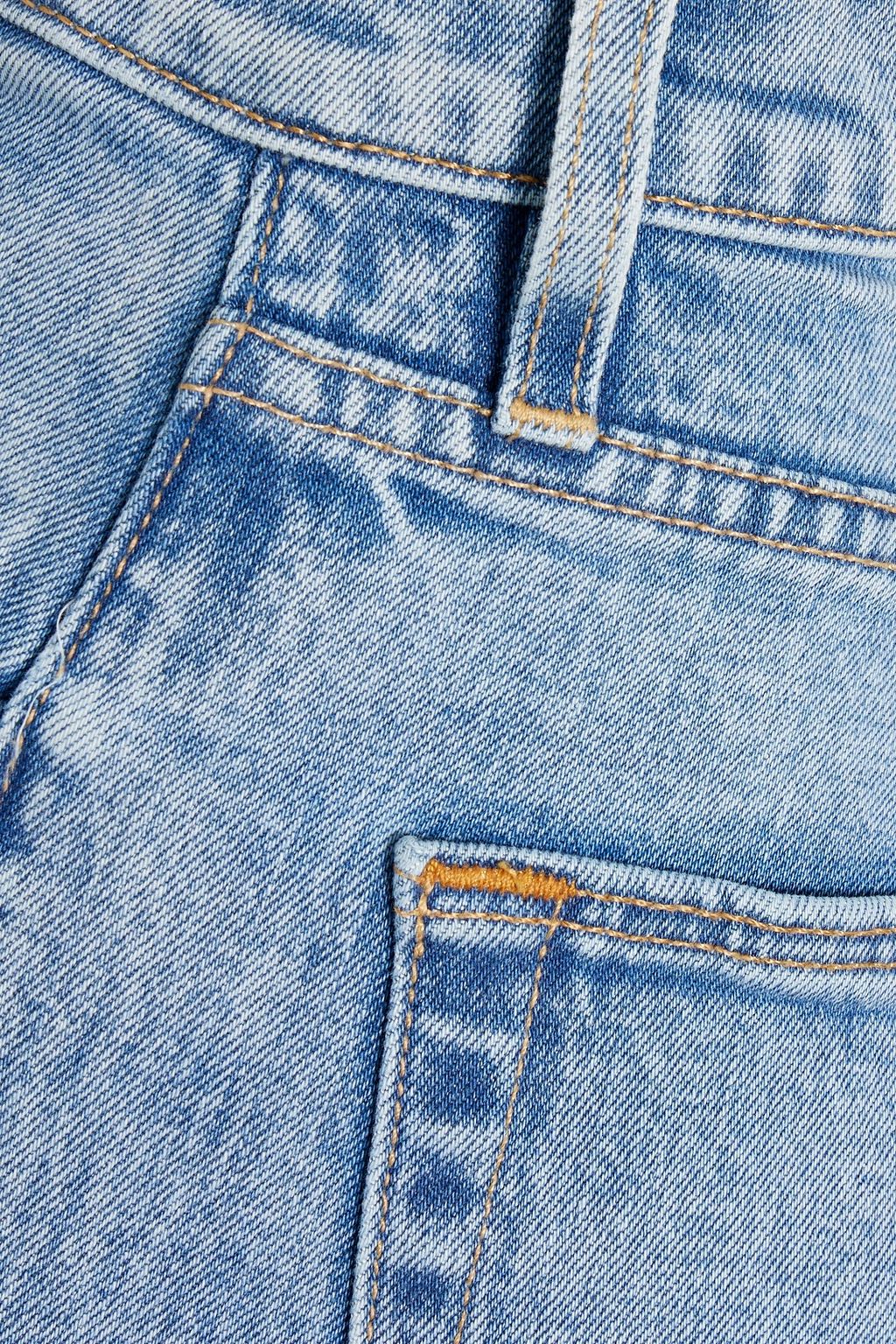 SLVRLAKE Grace cropped high-rise wide-leg jeans