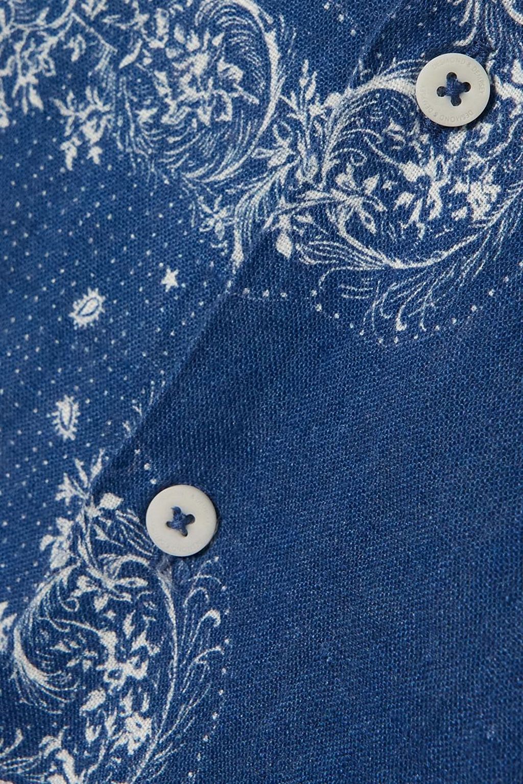 DESMOND & DEMPSEY Cuban printed linen pajama set