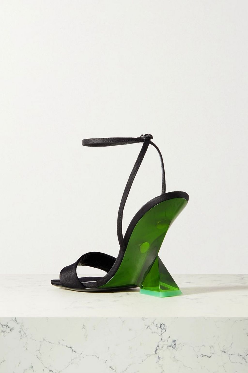 THE ATTICO Cheope satin wedge sandals
