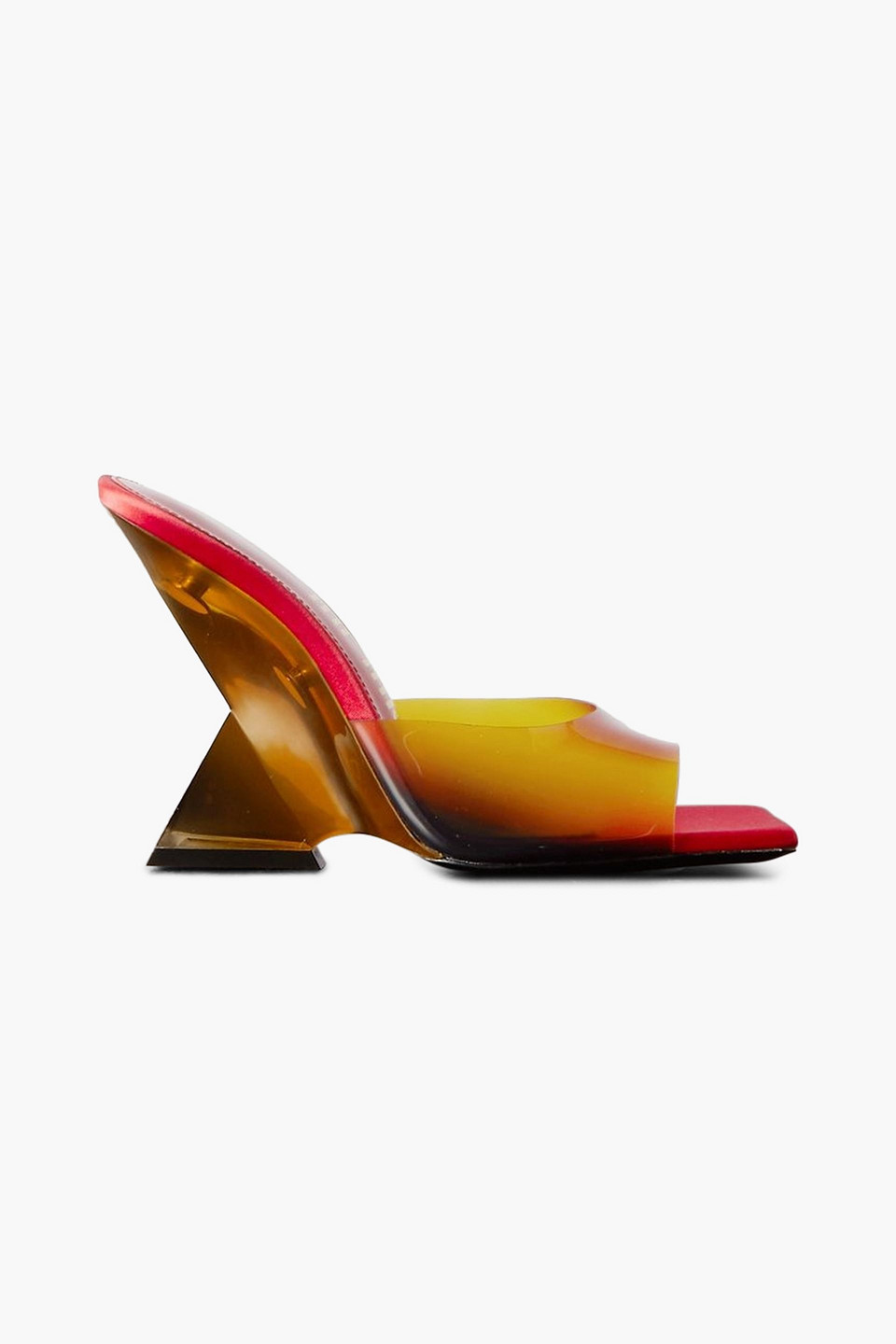 Attico Cheope Degrade 105mm Mules In Tomato Red