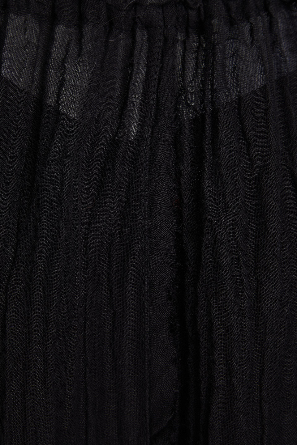 By Malene Birger Ribbed Ramie And Cotton-blend Midi Dress In Black