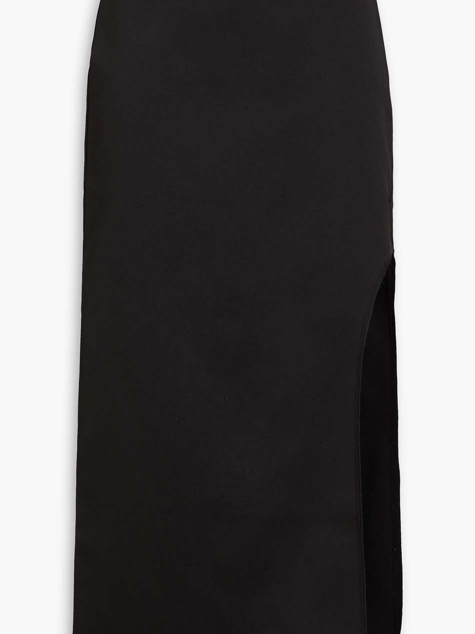 wick duchesse-satin midi skirt