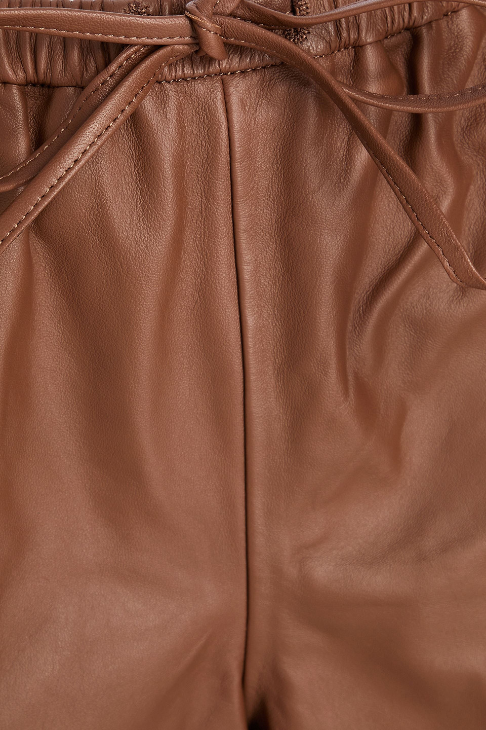 By Malene Birger Ifeiona Leather Shorts In Light Brown