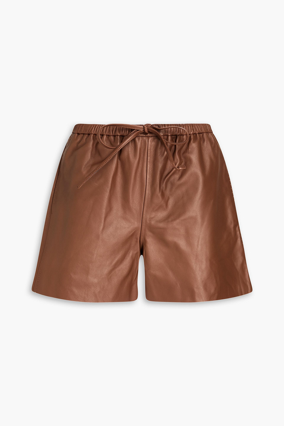 By Malene Birger Ifeiona Leather Shorts In Light Brown