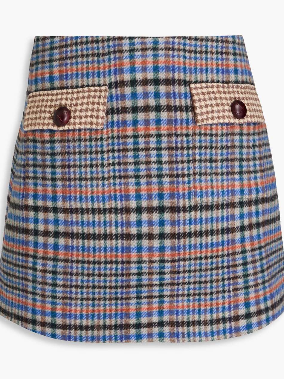 iggy brushed tweed mini skirt