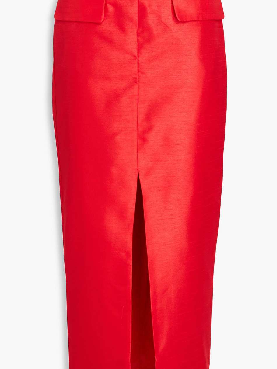 shantung maxi skirt