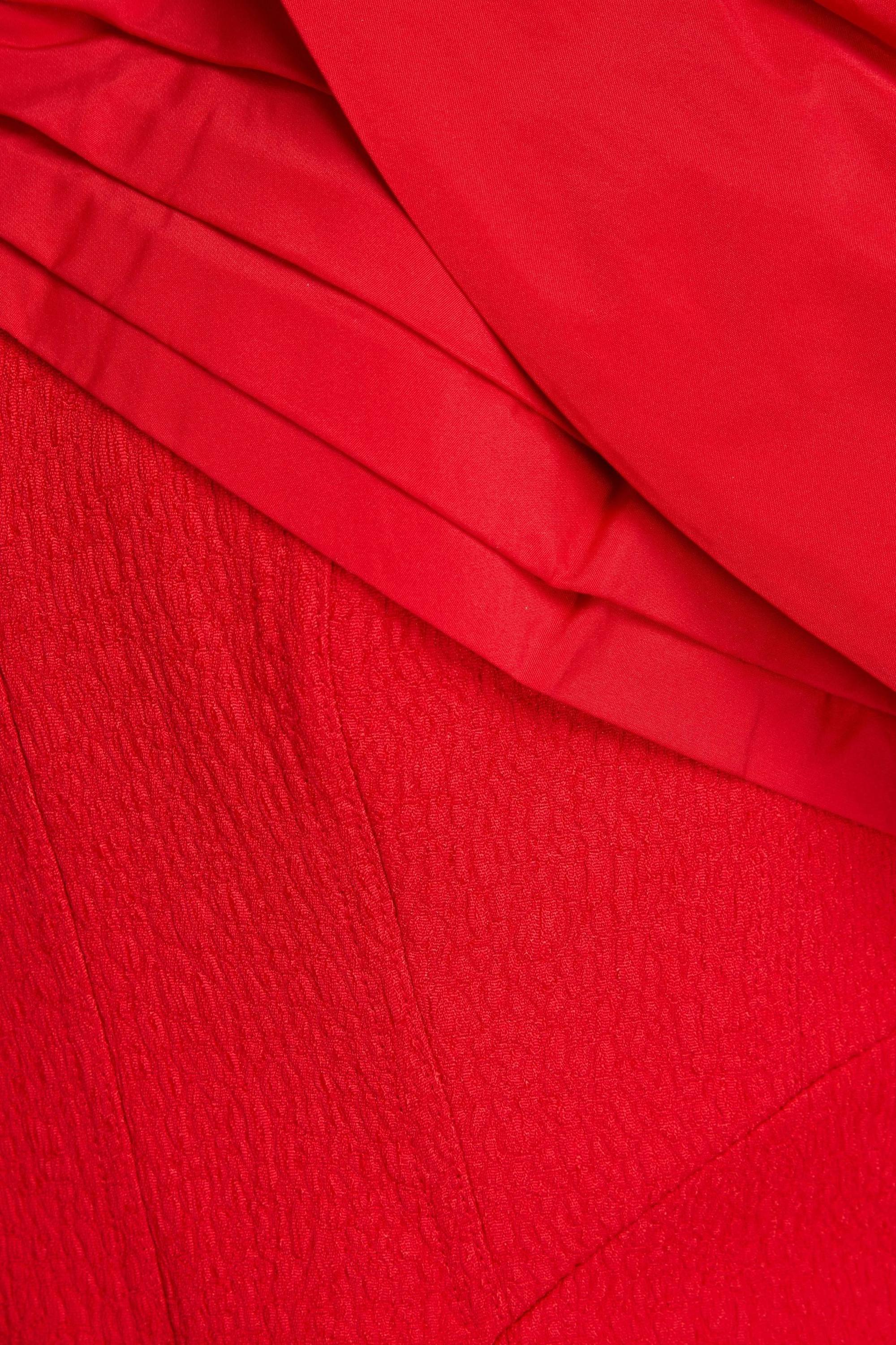 Rebecca Vallance Chiara off-the-shoulder cloqué and taffeta midi dress