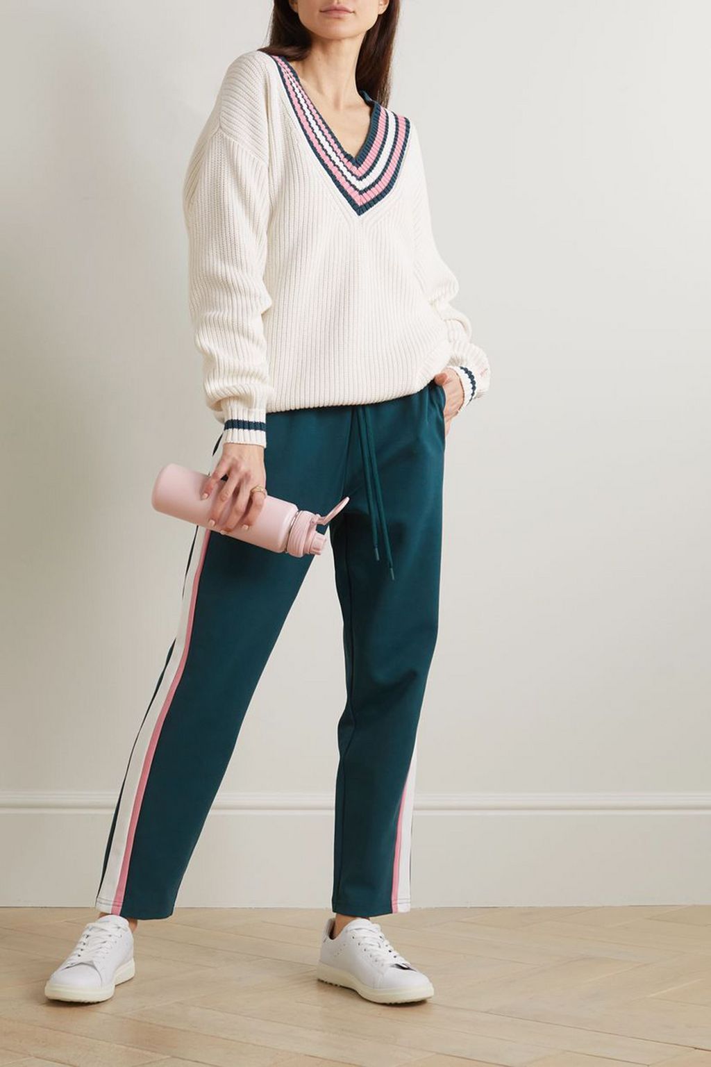 THE UPSIDE Louie striped cotton sweater