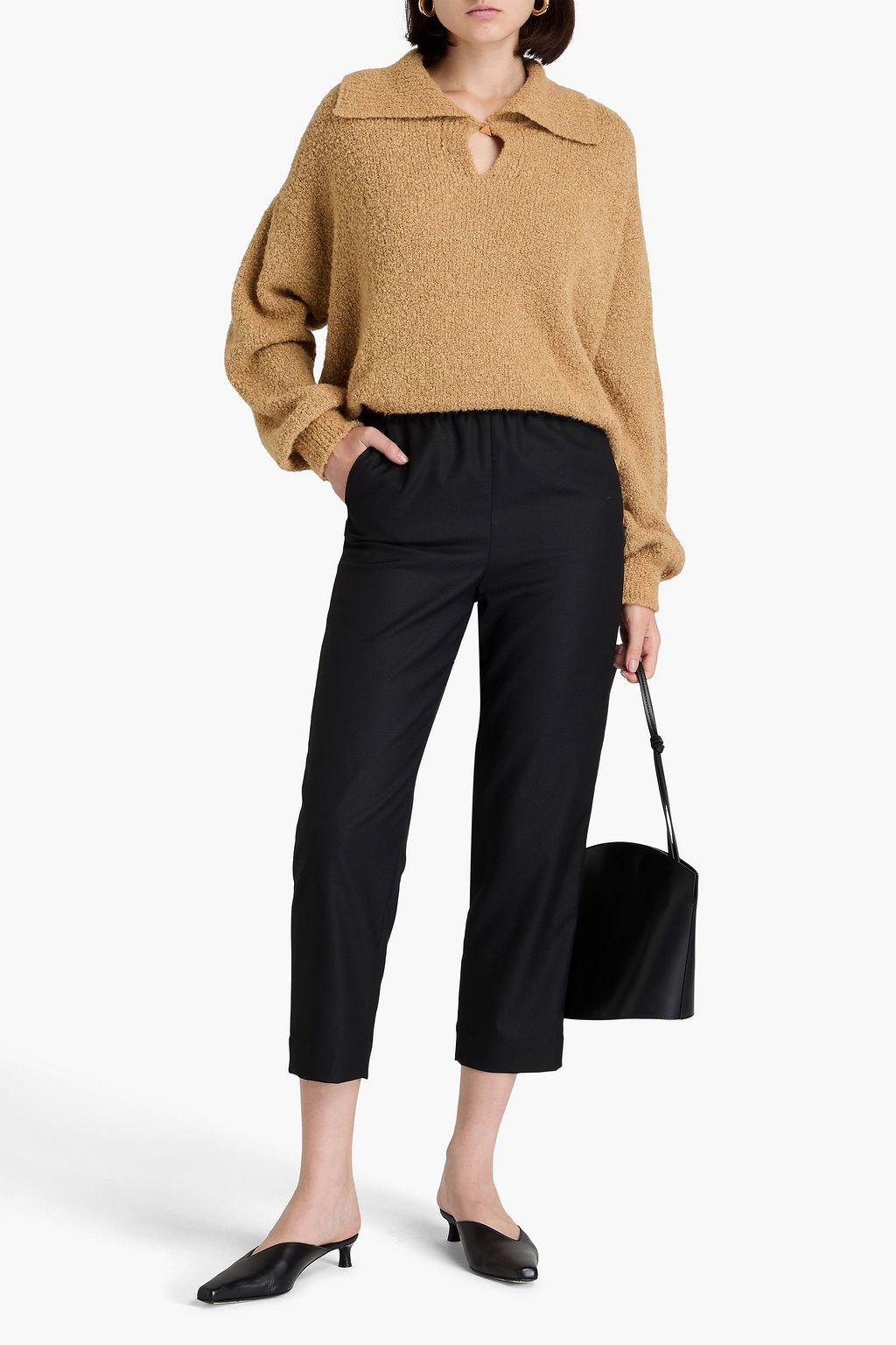 BY MALENE BIRGER بنطال "ريمي" قصير من التويل بأرجل مستقيمة