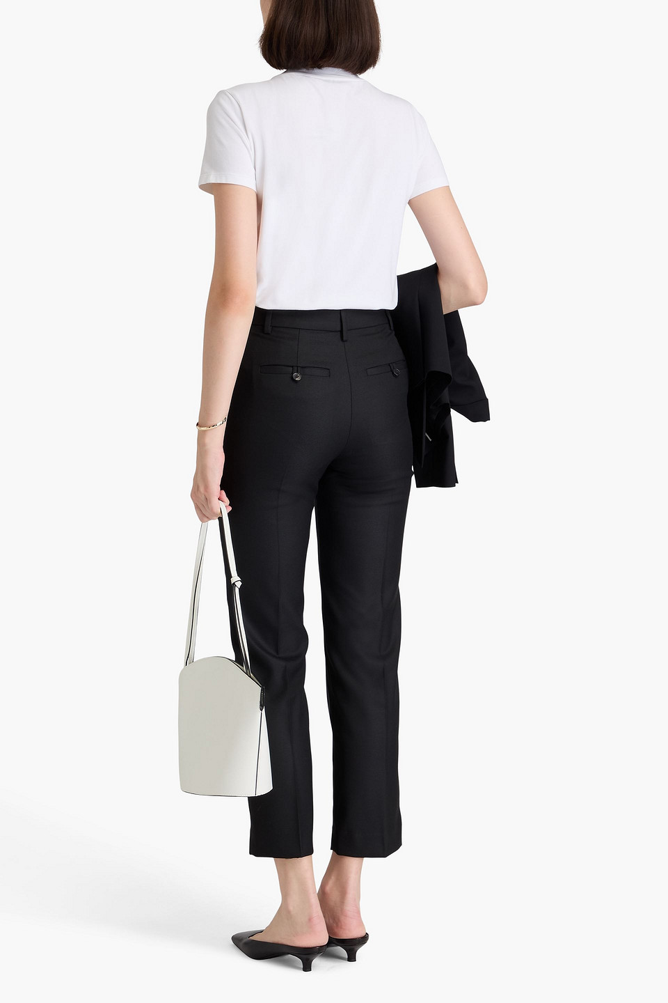 By Malene Birger Igda Twill Straight-leg Pants In Black