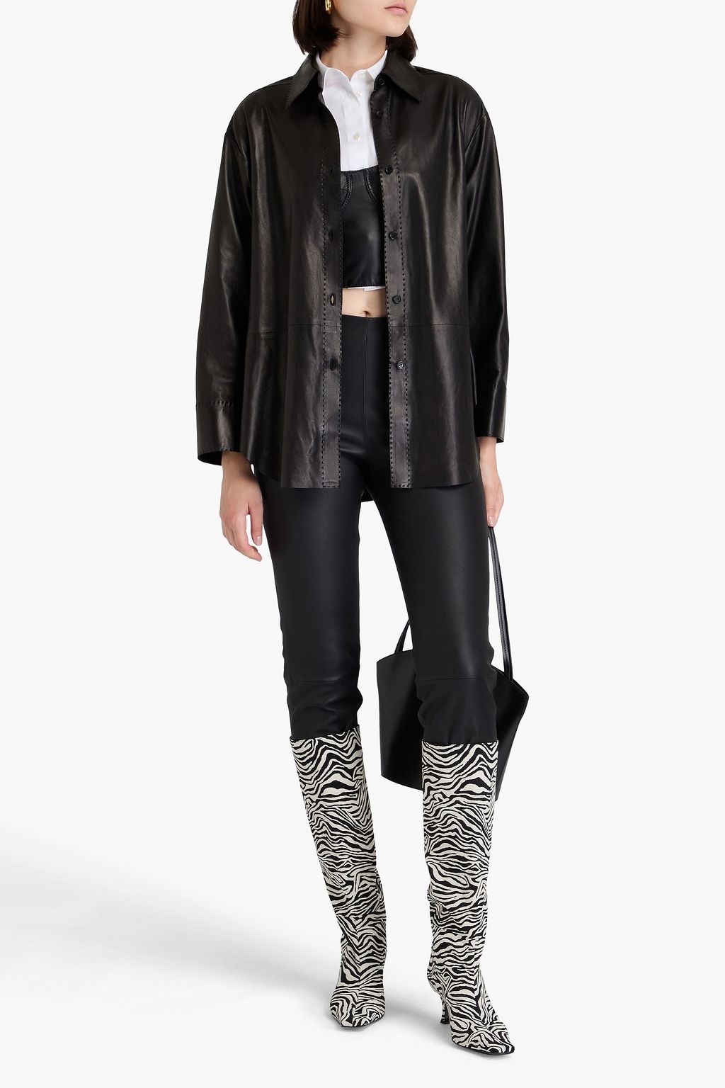 BY MALENE BIRGER Barissa leather shirt