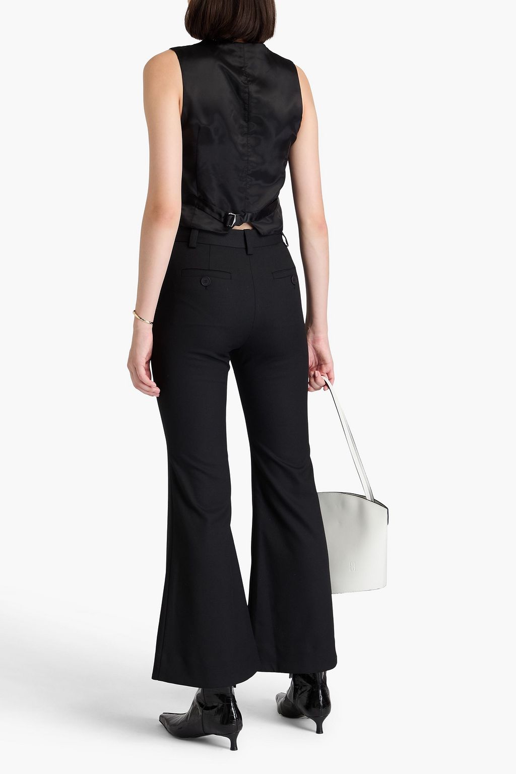 BY MALENE BIRGER بنطال بقصة واسعة من الأسفل "كاراس" من الكريب