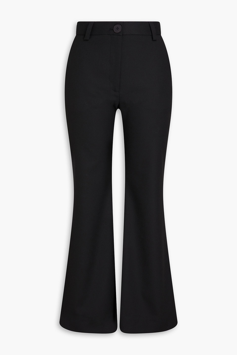 Shop By Malene Birger Carass Crepe Flared Pants In Black