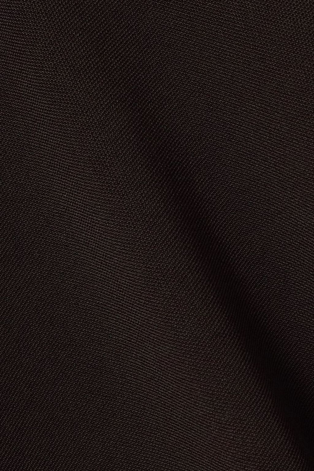 THEORY Pleated satin and stretch-knit midi dress