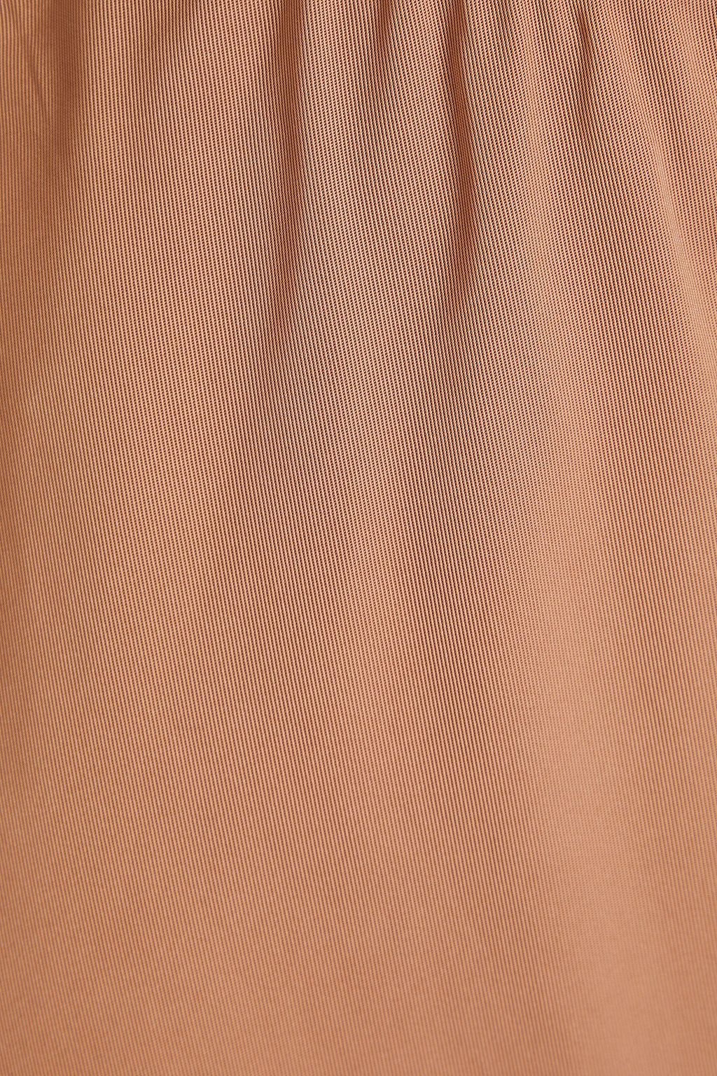 BY MALENE BIRGER تنورة "بوشان" متوسطة الطول من الساتان تويل