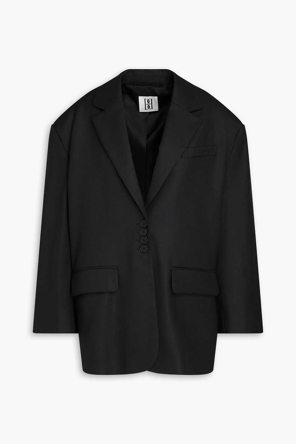 By Malene Birger Biena Twill Blazer In Black