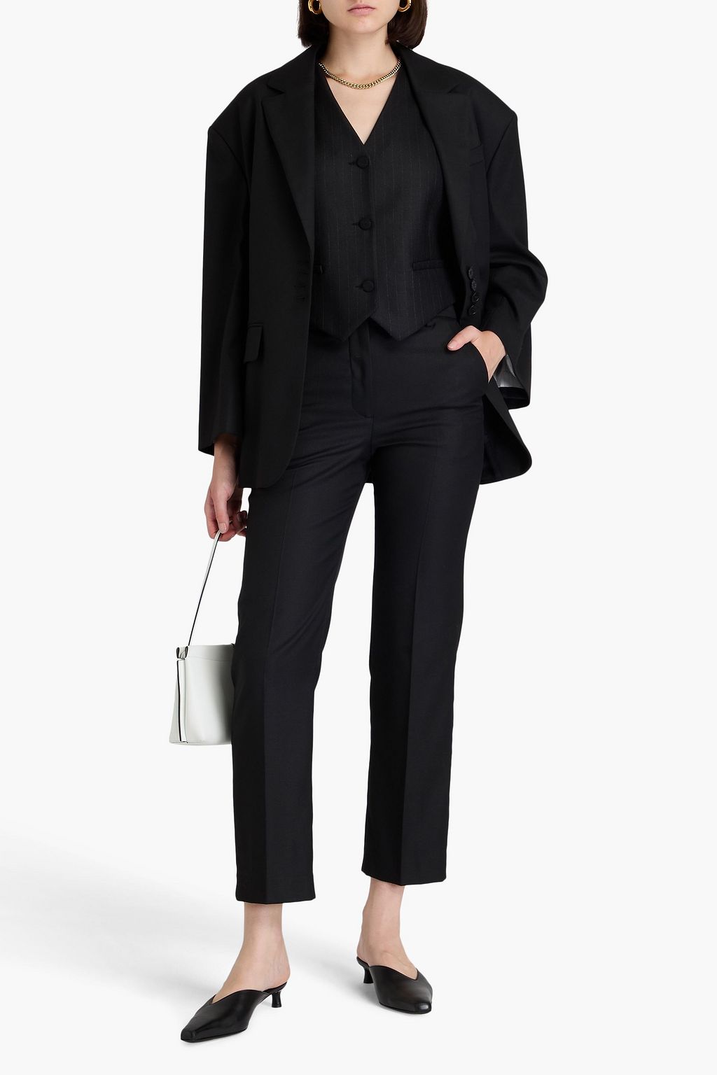 BY MALENE BIRGER 트윌 스트레이트 레그 팬츠