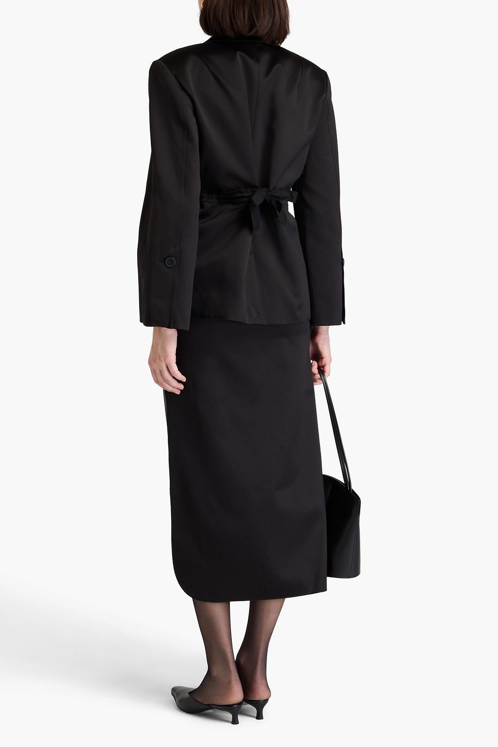 BY MALENE BIRGER بليزر "بيانتو" من ساتان دوشيس