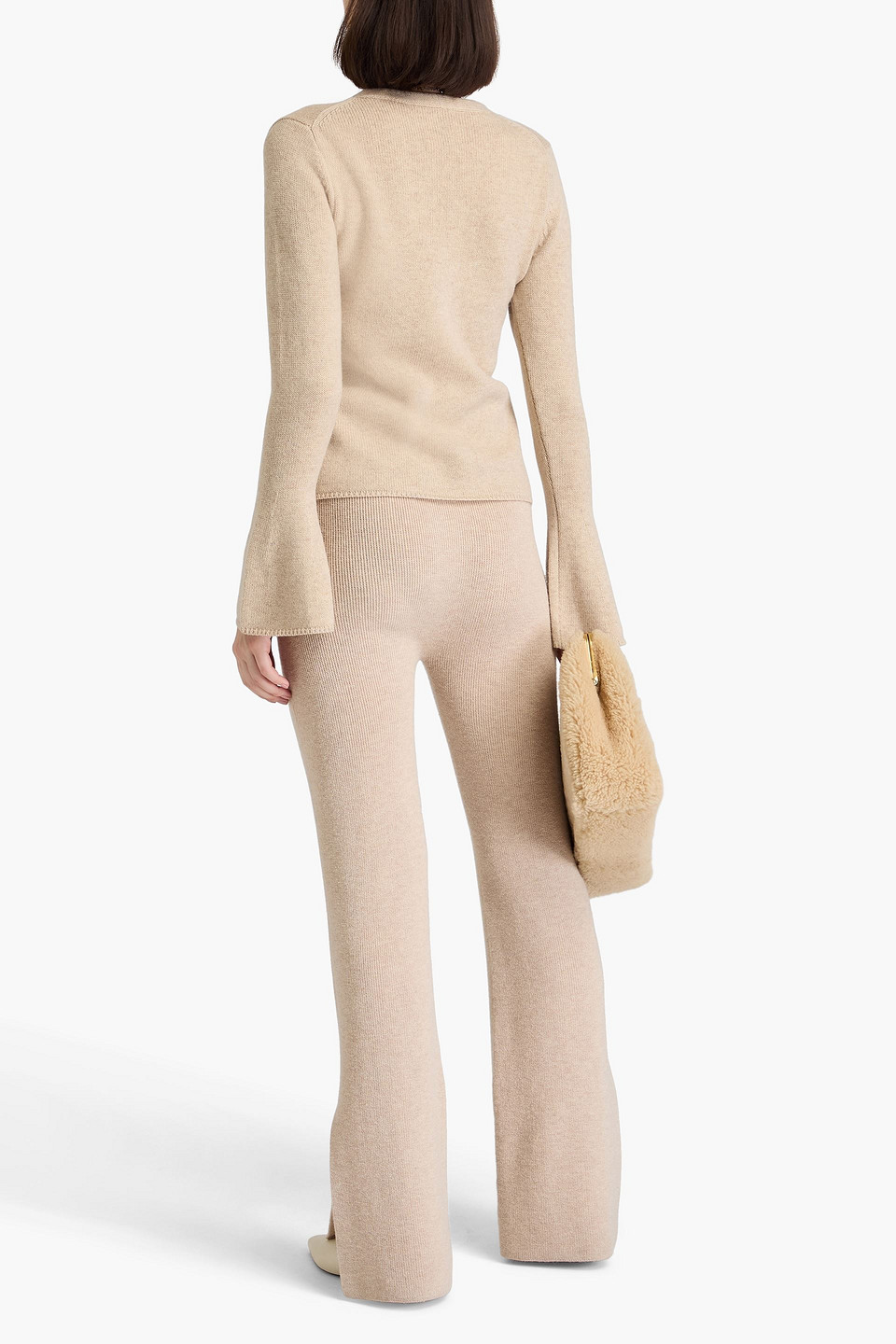 Shop By Malene Birger Cirane Wool Cardigan In Beige