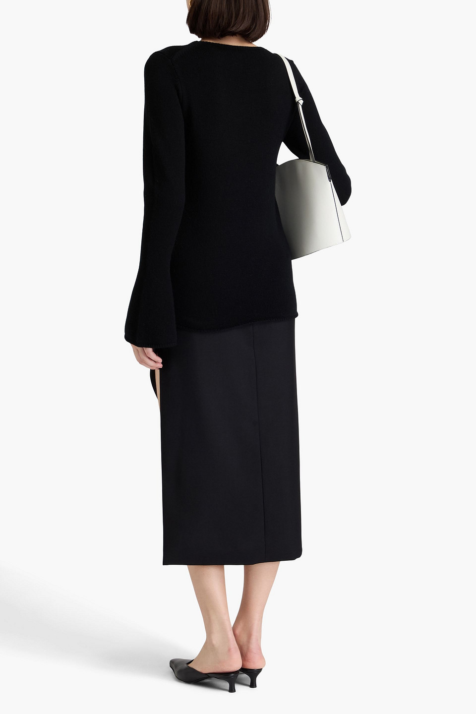 Shop By Malene Birger Cyrema Wool Sweater In Black