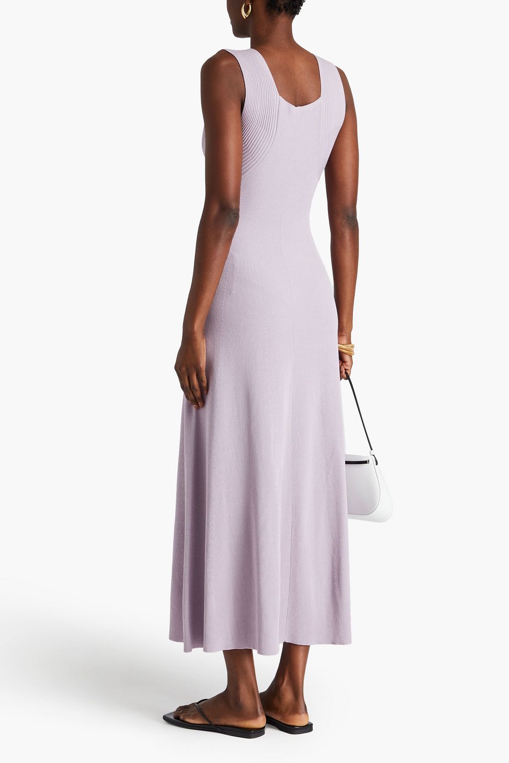 BY MALENE BIRGER فستان Lilo متوسّط الطول بحبكة مضلّعة